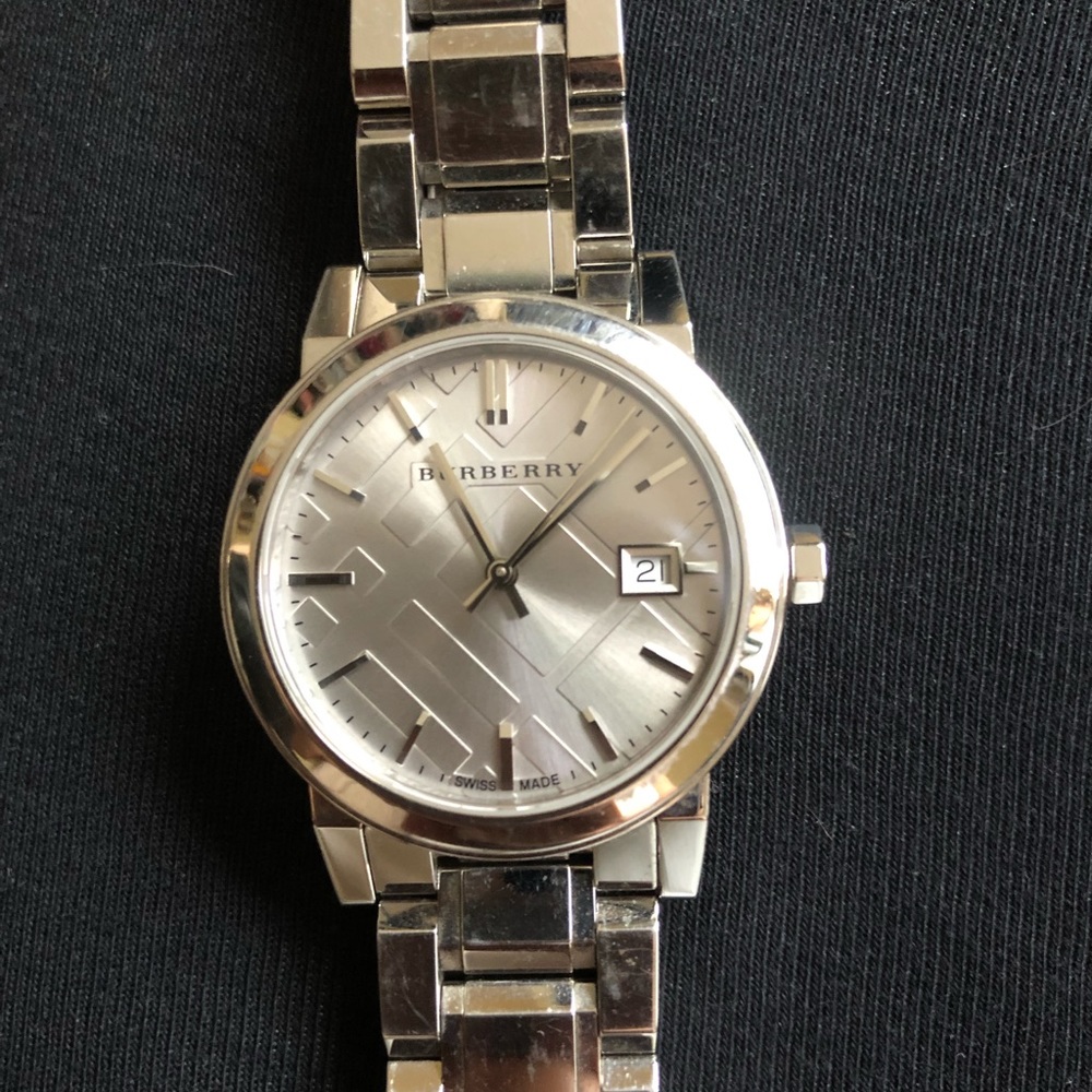 Burberry stainless steel quartz watch